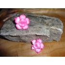 Fdelblte Rose gro - pink- 2 Stck